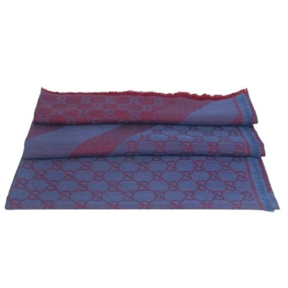 Gucci silk wool GG scarf